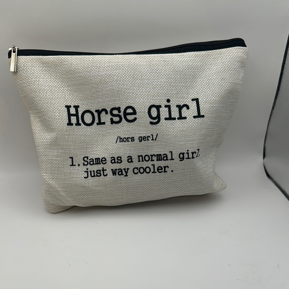 Horse Girl Cream Pouch